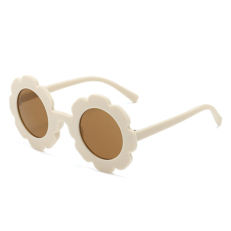 Sun Flower Round Sun Glasses