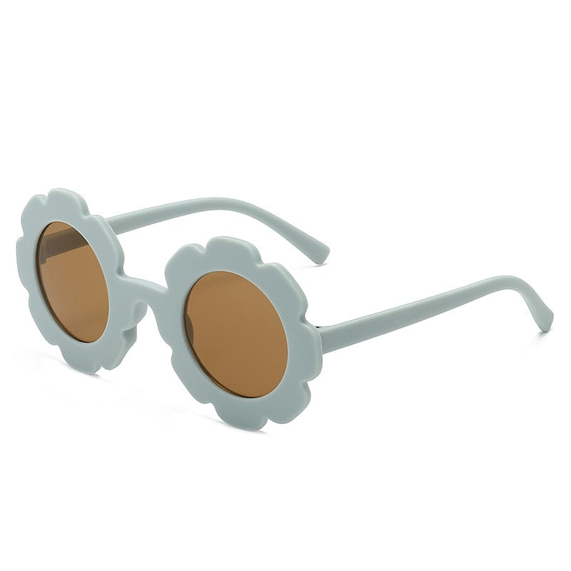 Sun Flower Round Sun Glasses