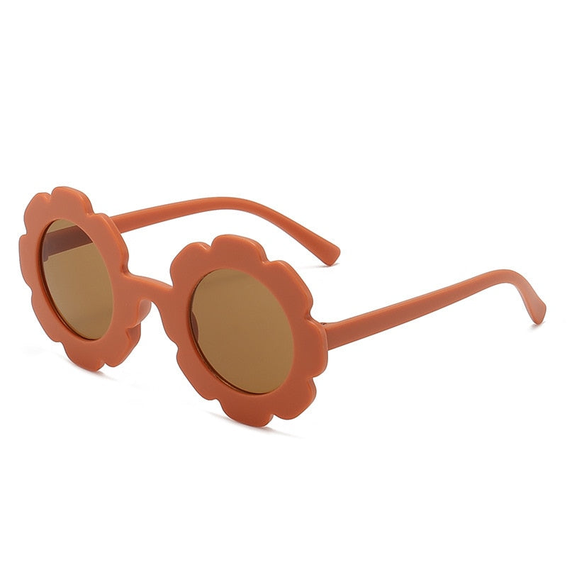 Sun Flower Round Sun Glasses