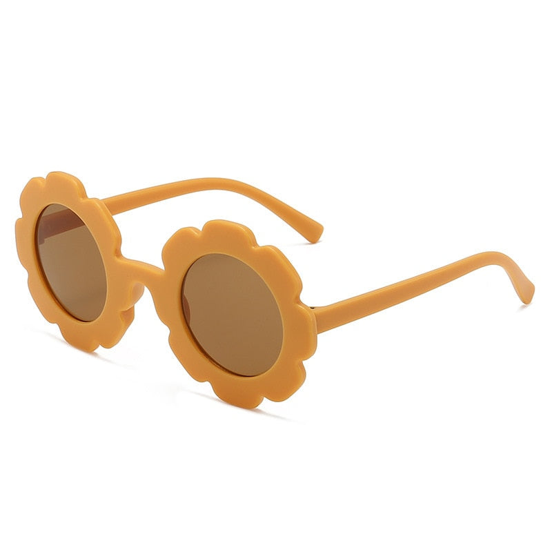 Sun Flower Round Sun Glasses