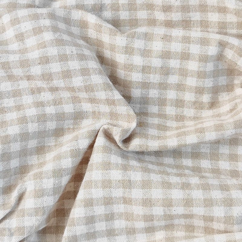 Checkered Plaid Puff Sleeve Blouse and Bloomer 2 pc set