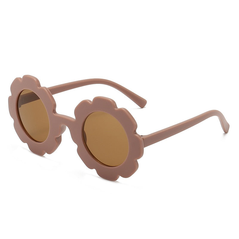 Sun Flower Round Sun Glasses