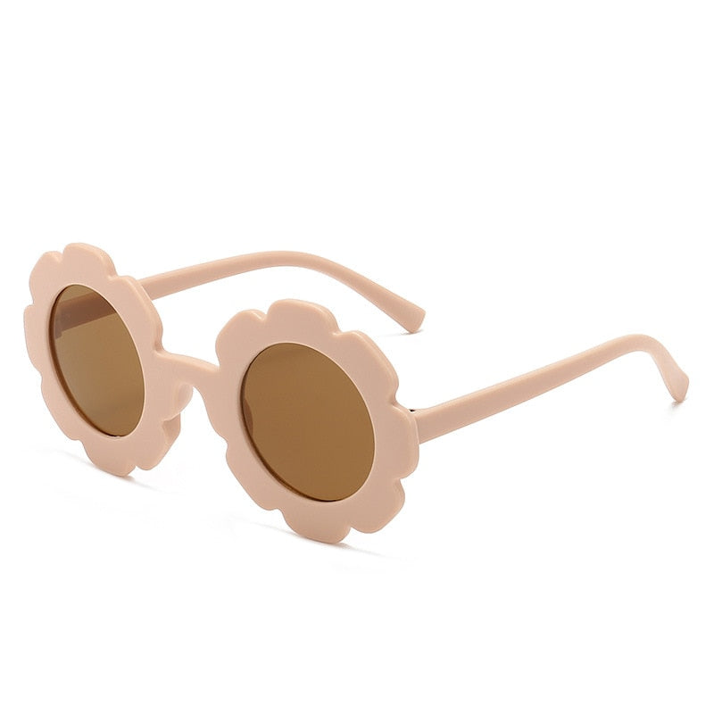 Sun Flower Round Sun Glasses
