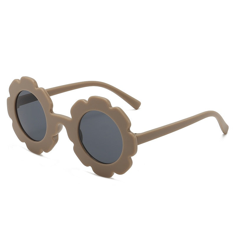 Sun Flower Round Sun Glasses