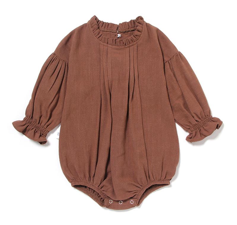 Long Puff Sleeve Rompers