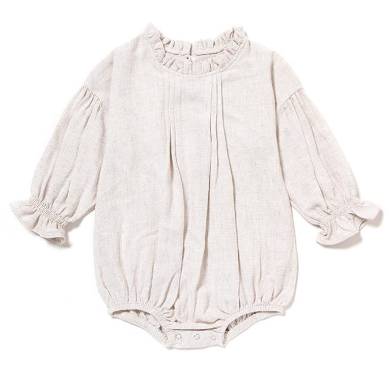 Long Puff Sleeve Rompers