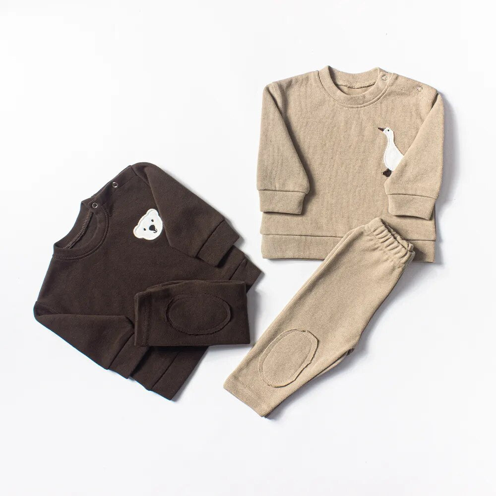 Goose and Bear 2pc Pullover Set