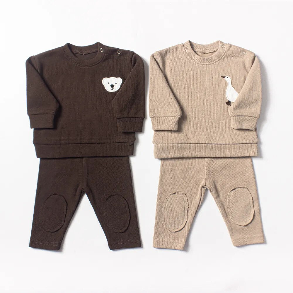 Goose and Bear 2pc Pullover Set