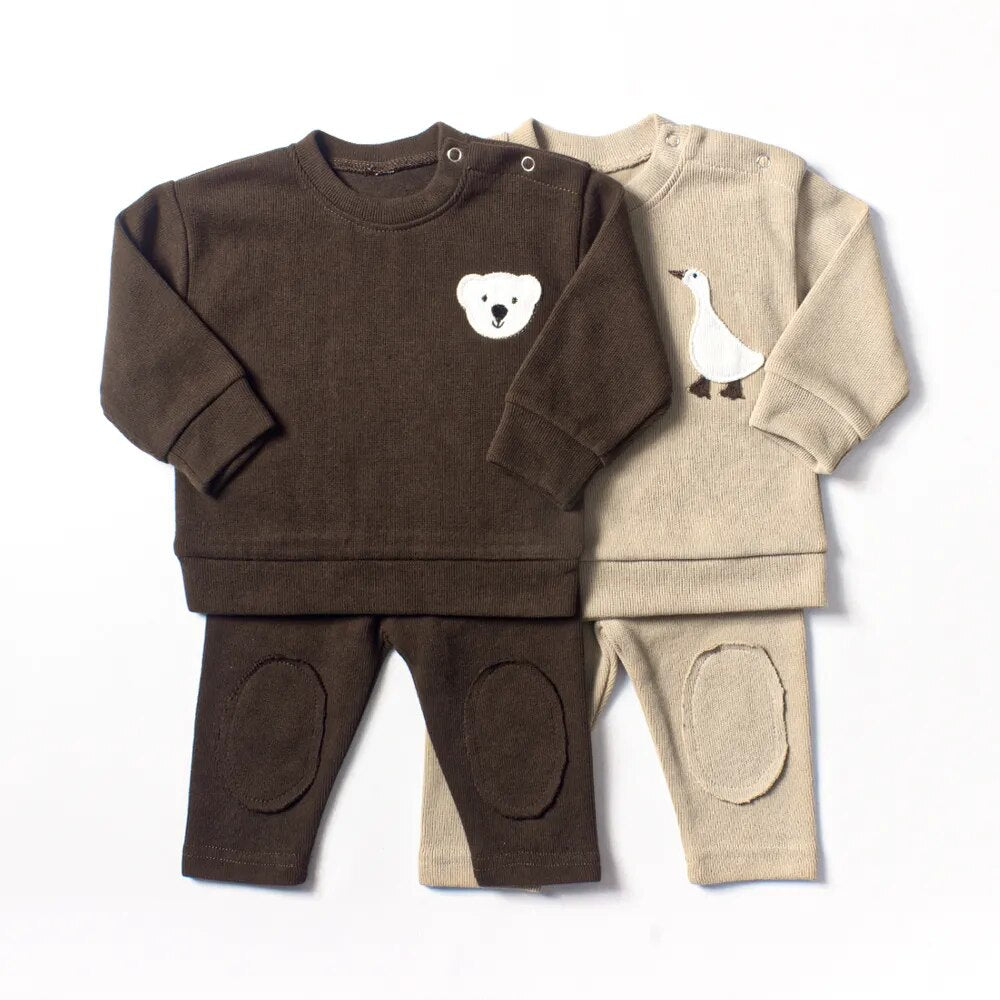 Goose and Bear 2pc Pullover Set