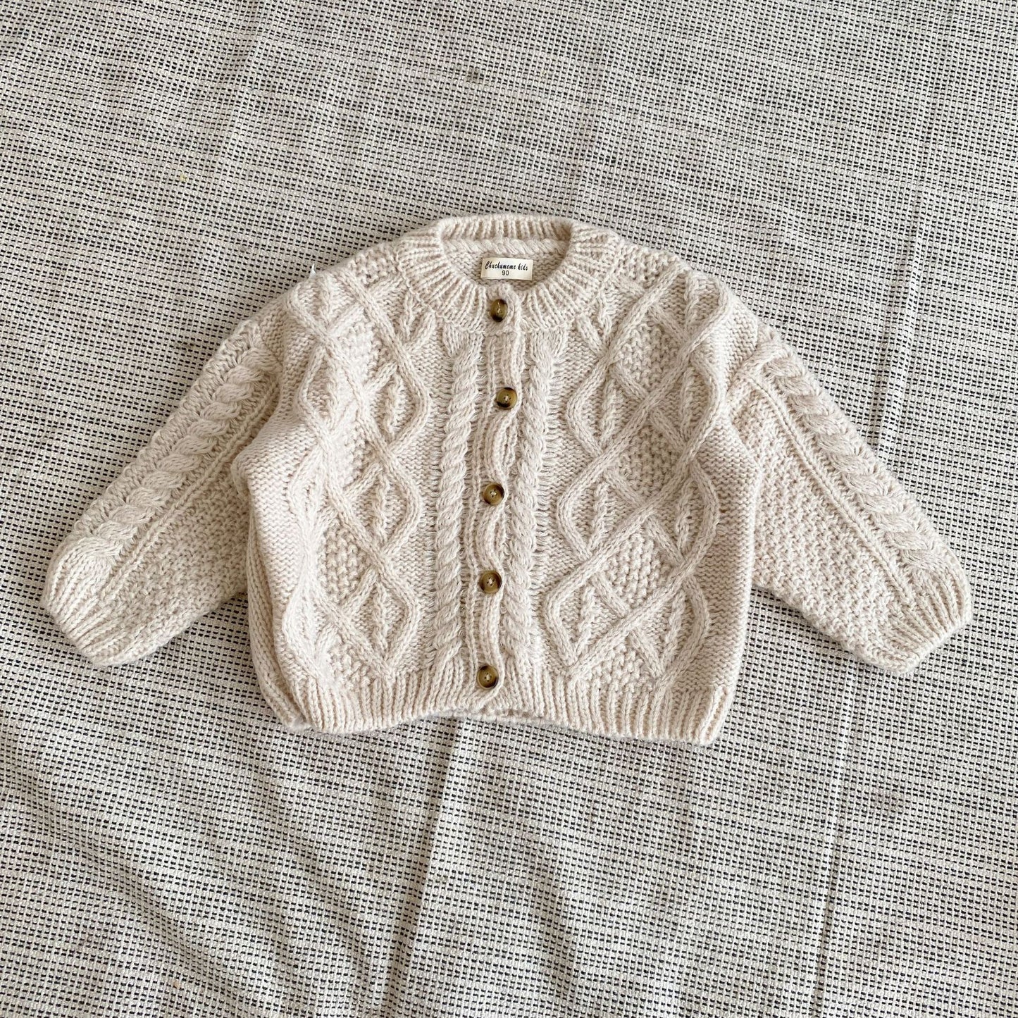 Coarse Wool Hemp Retro Cardigan