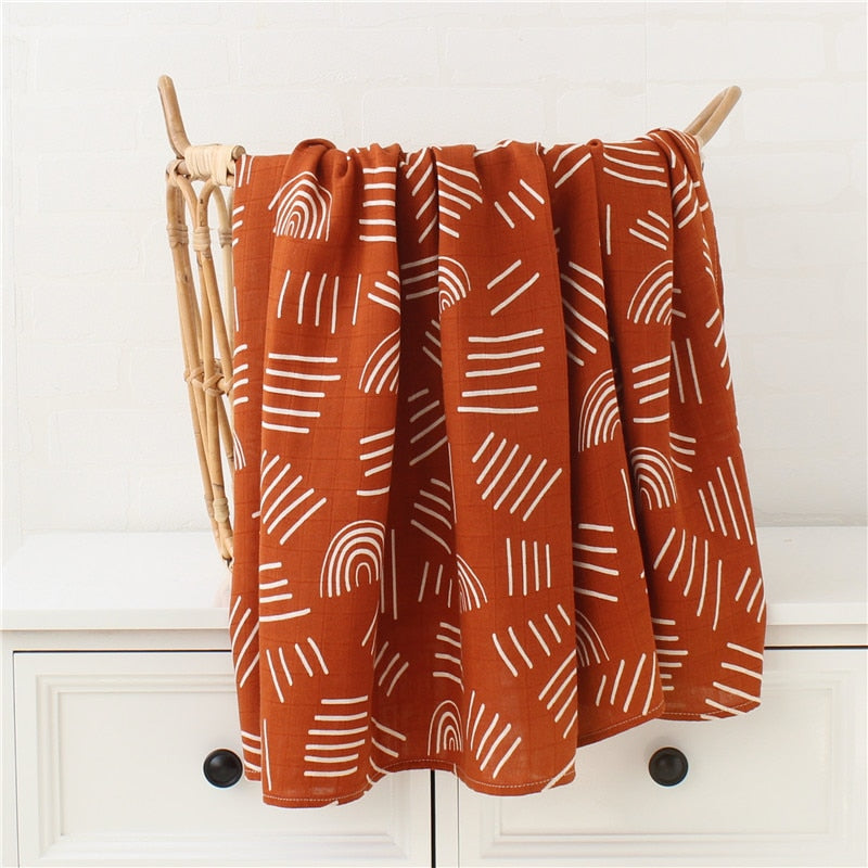 Muslin Swaddle Blanket Baby Bamboo Cotton