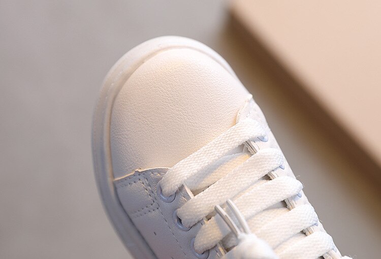 Soft White Lace-up Sneakers