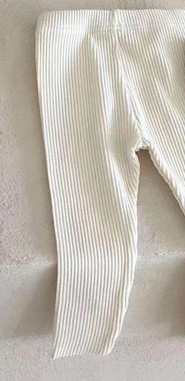 Cotton Ribbed Legging Pants