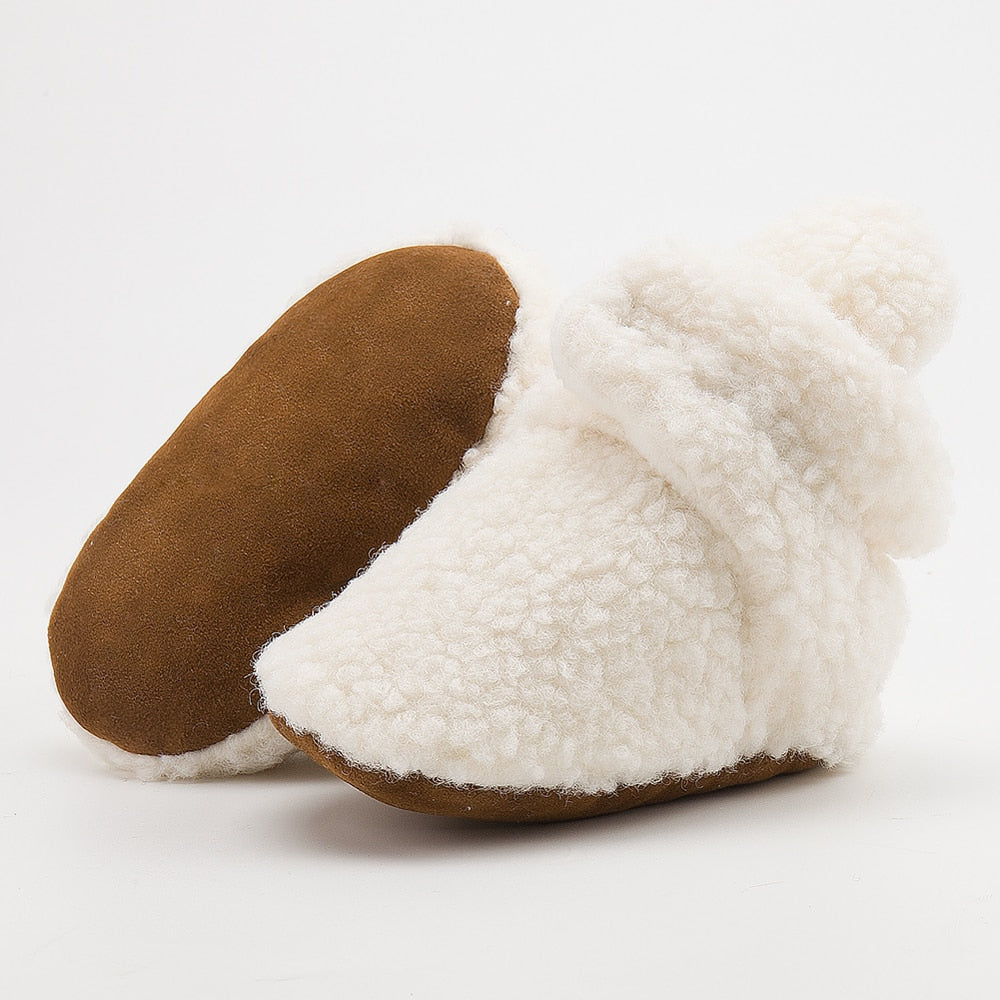 Sherpa Booties Anti-slip Warm Moccasin