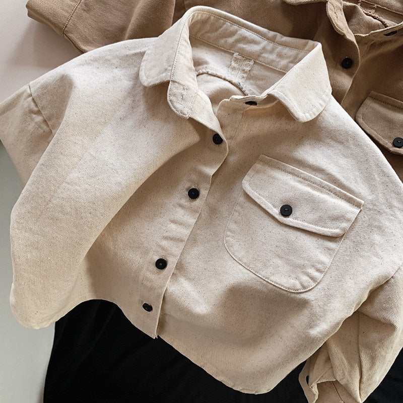 Neutral Button Down Shirt