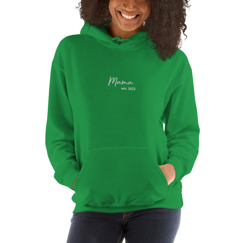 Mama est 2023 Embroidered Sweatshirt Hoodie