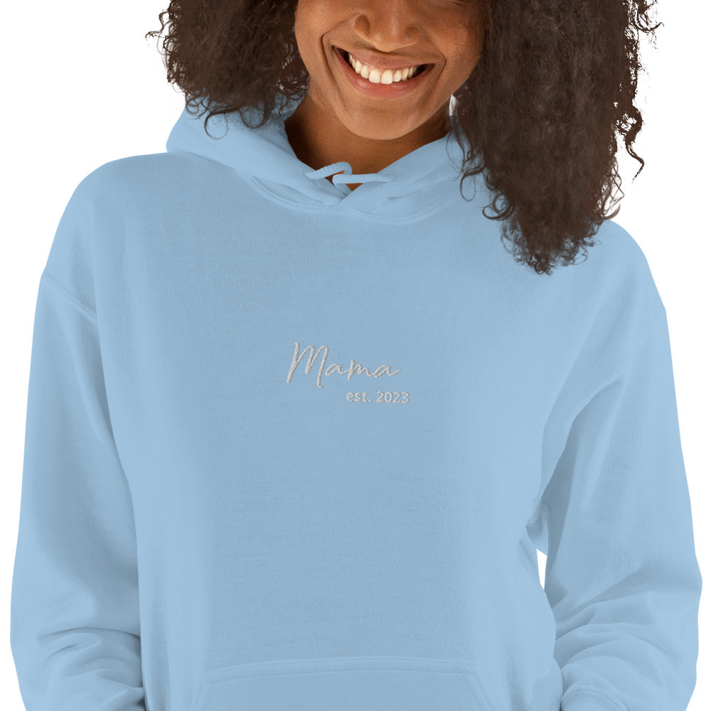 Mama est 2023 Embroidered Sweatshirt Hoodie