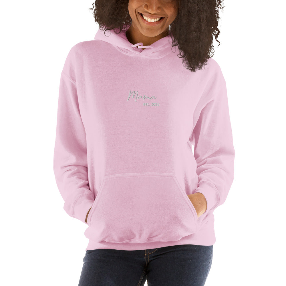 Mama est 2023 Embroidered Sweatshirt Hoodie