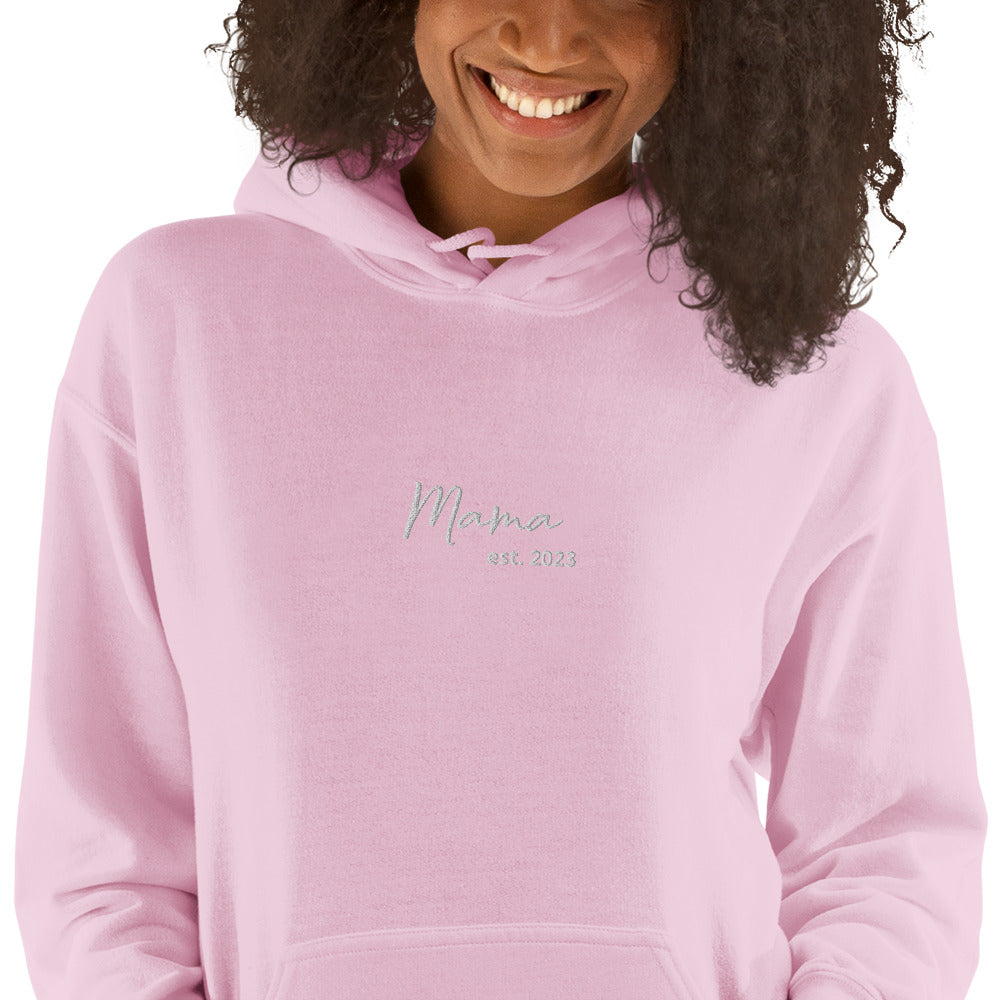 Mama est 2023 Embroidered Sweatshirt Hoodie