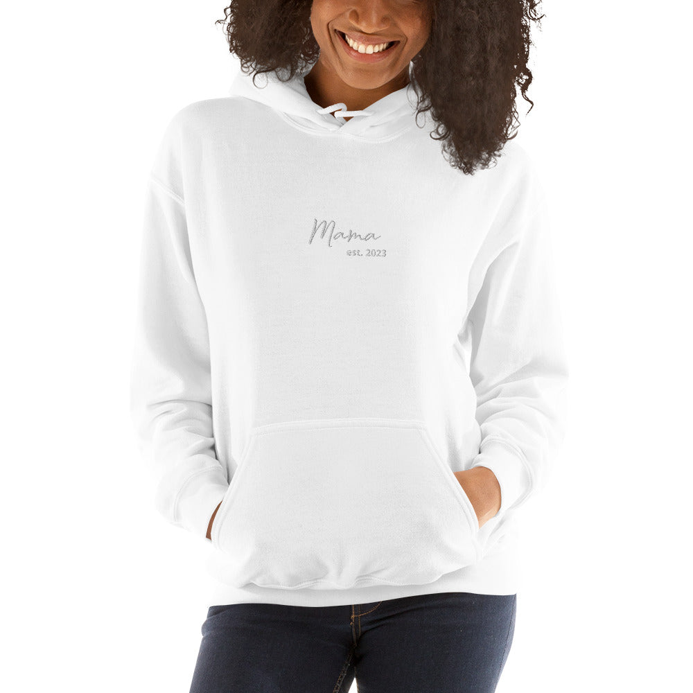 Mama est 2023 Embroidered Sweatshirt Hoodie